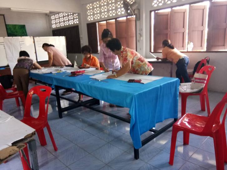 โครงการศูนย์ฝึกอาชีพชุมชน 1อำเภอ 1 อาชีพ ช่างตัดเย็บเสื้อผ้าสตรี หลักสูตร 40 ชั่วโมง